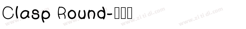 Clasp Round字体转换